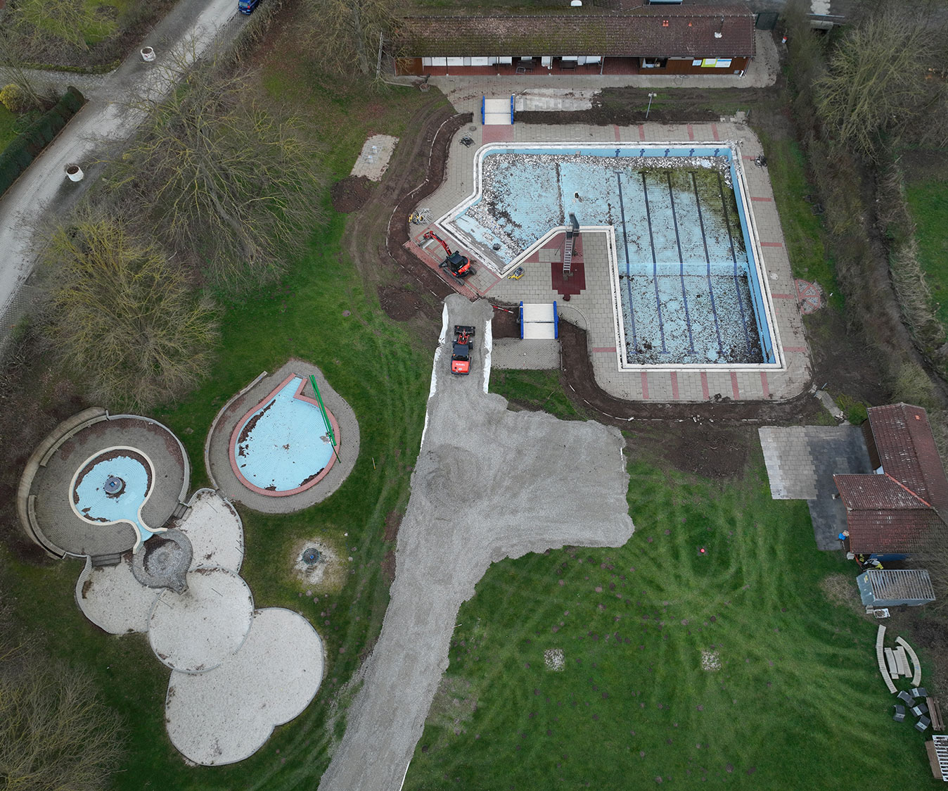 Baustelle Flaakebad 17.3.2024