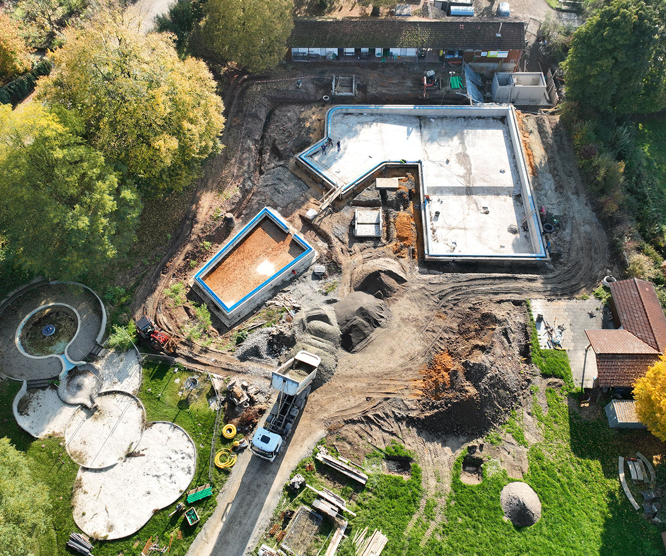 Baustelle Flaakebad 24.10.2024