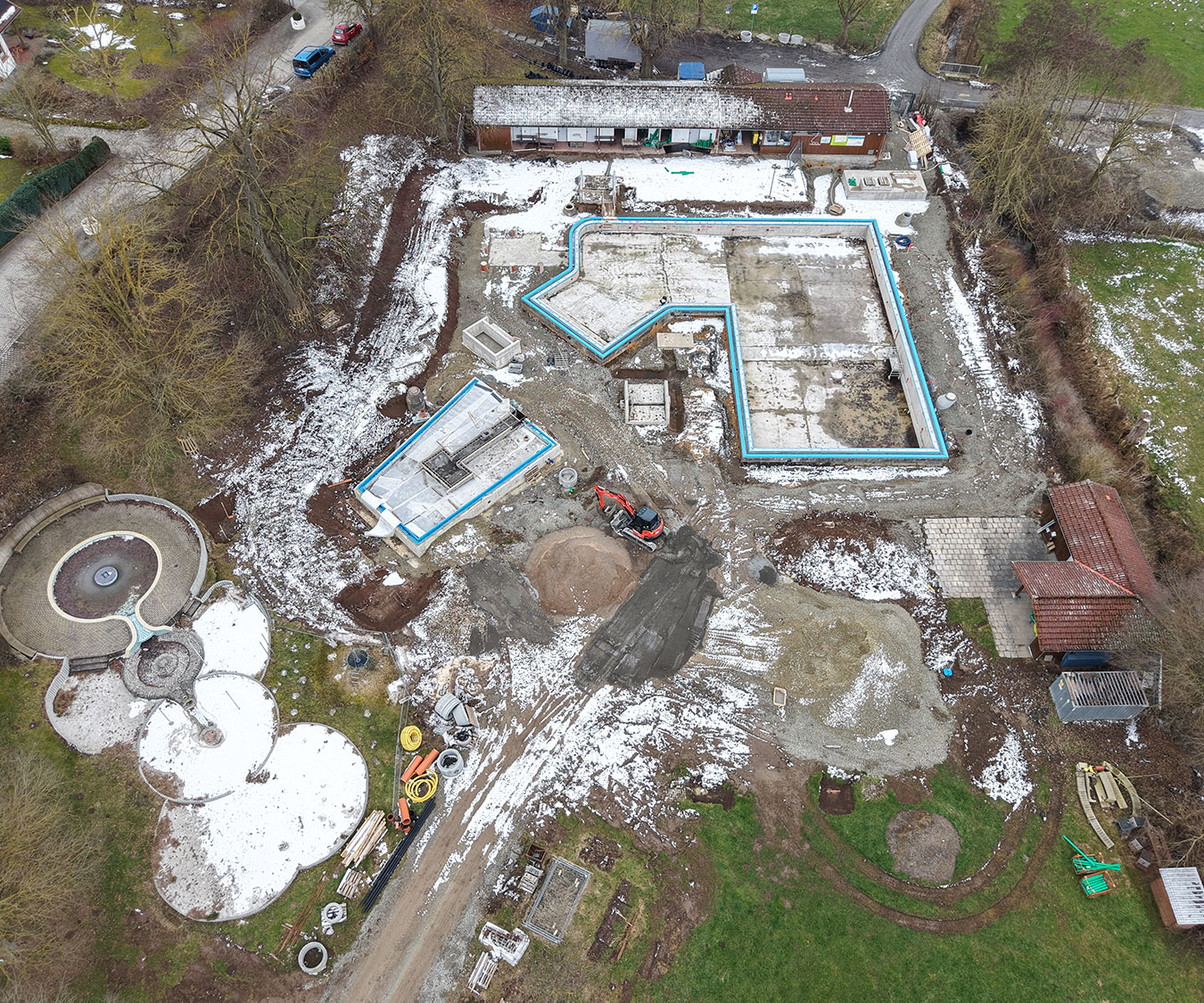 Baustelle Flaakebad 16.2.2025